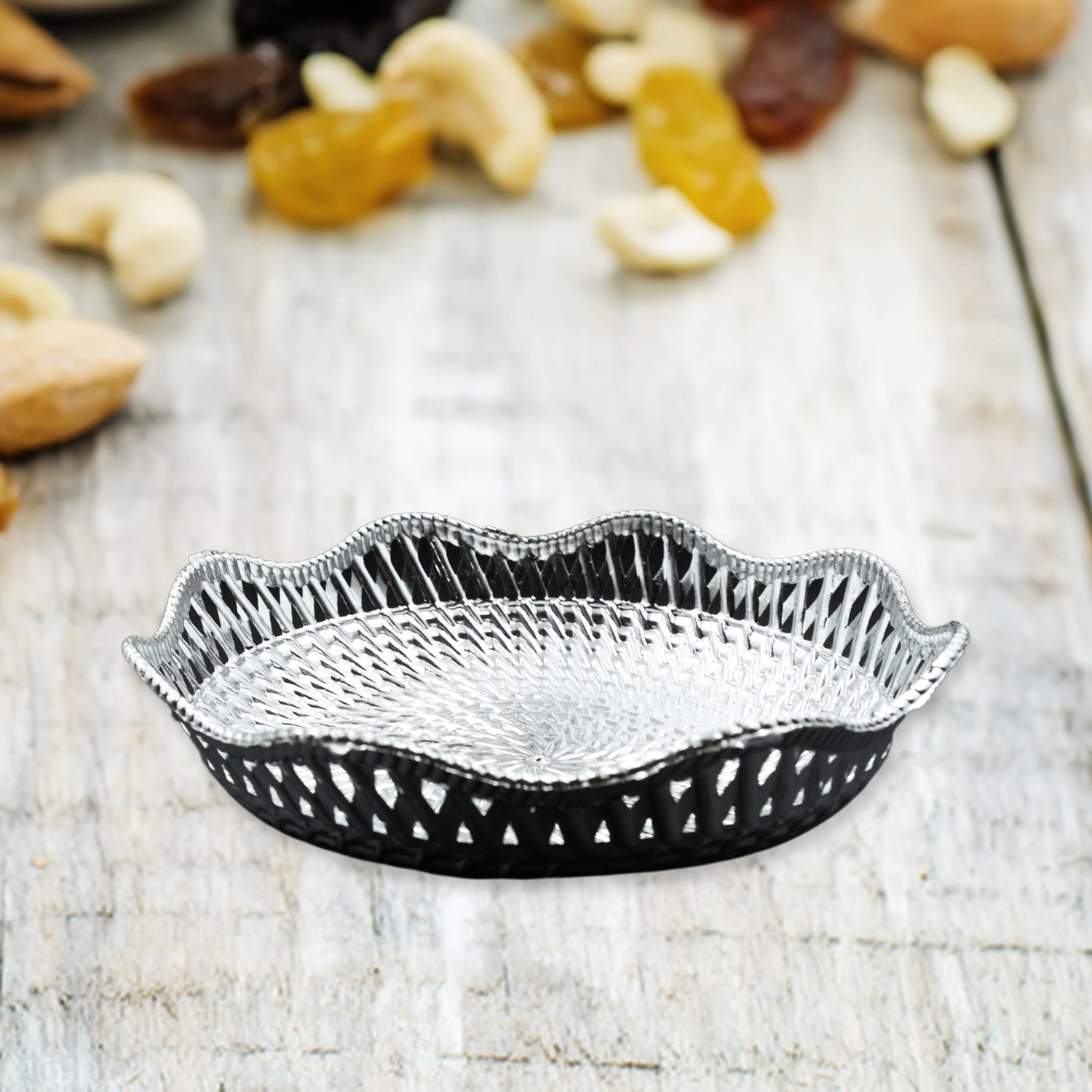 5482 Round Serving Tray, Traditional Serving Tray, Multipurpose Serving Tray, Decorative Serving Platters, Mukhwas Serving Tray (2 Pc Set) 5482 Round Serving Tray, Traditional Serving Tray, Multipurpose Serving Tray, Decorative Serving Platters, Mukhwas Serving Tray (2 Pc Set)